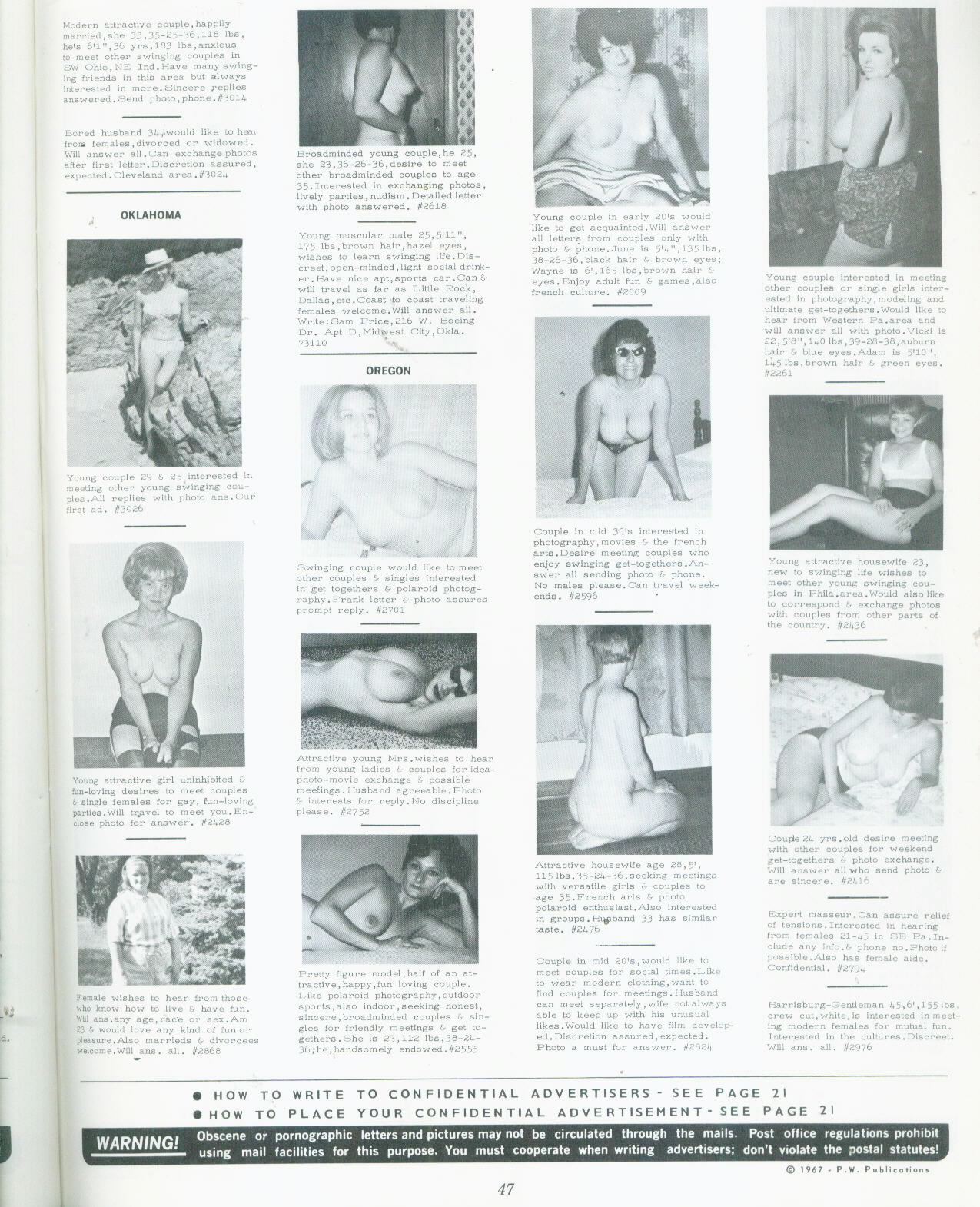 VintageSleaze 1960s Adult Magazine Catalog -- SWINGERS LIFE 3.1 with pictorial ads 1968